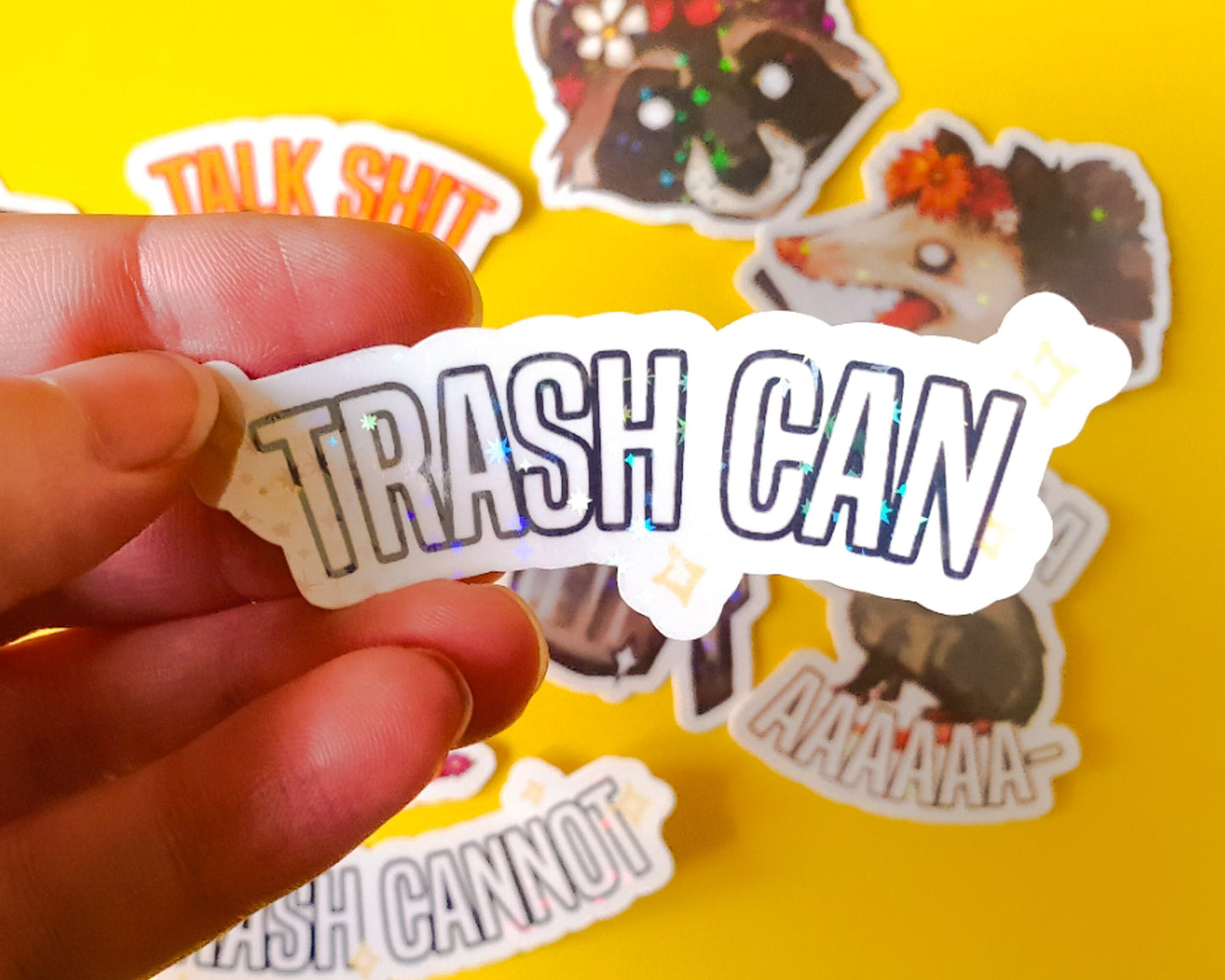 Trash Critters Sticker Pack - 9 Holographic Vinyl Stickers