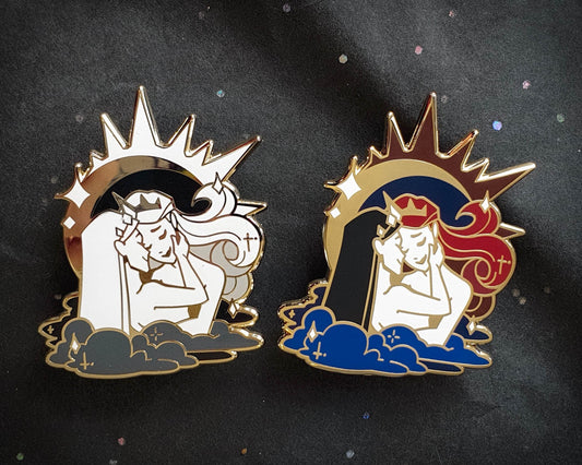 The Lovers - Hard Enamel Pin - Star-crossed Lovers (Collaboration by Astermorn and Annadrawsstuff)